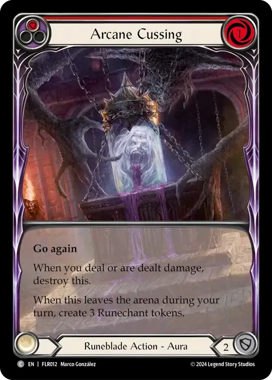 Arcane Cussing (Red) — Rosetta Blitz Deck - Florian — Flesh and Blood