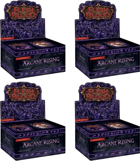 Case de 4 displays Arcane Rising Unlimited — Arcane Rising - Unlimited — Flesh and Blood