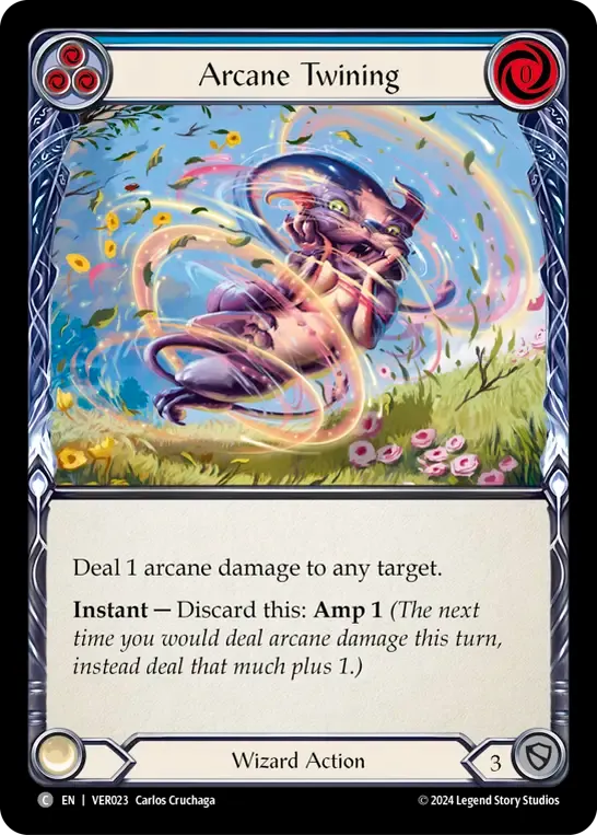 Arcane Twining (Blue) — Rosetta Blitz Deck - Verdance — Flesh and Blood