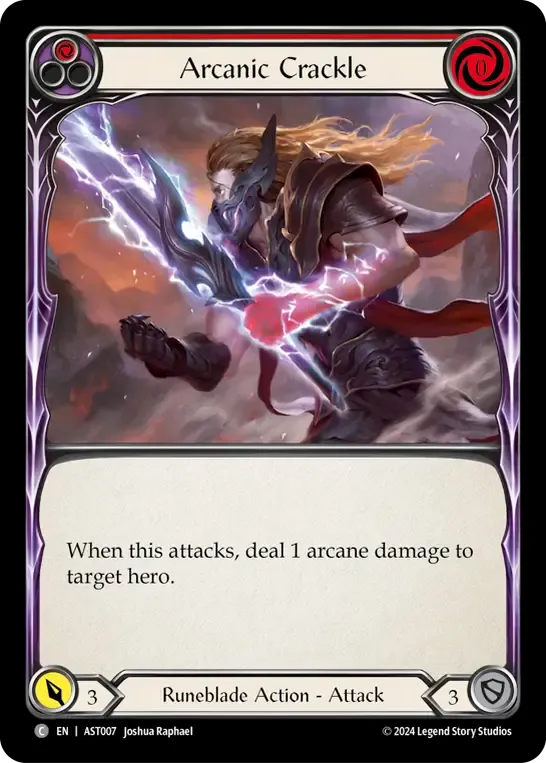 Crépitement arcanique from Armory Deck - Aurora, Shooting Star - Flesh and Blood