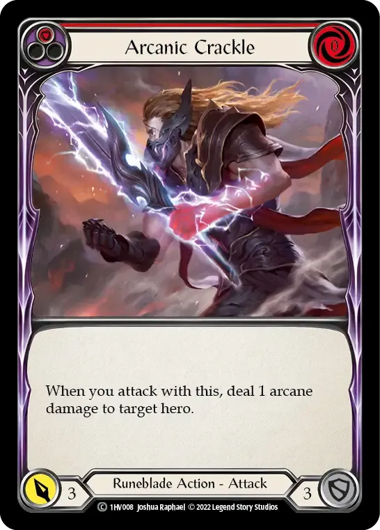 Arcanic Crackle (Red) — Viserai - Blitz Deck — Flesh and Blood