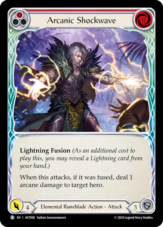 Arcanic Shockwave (Red) — Armory Deck - Aurora, Shooting Star — Flesh and Blood