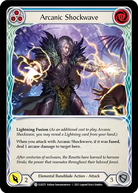 Arcanic Shockwave (Blue) — Tales of Aria — Flesh and Blood