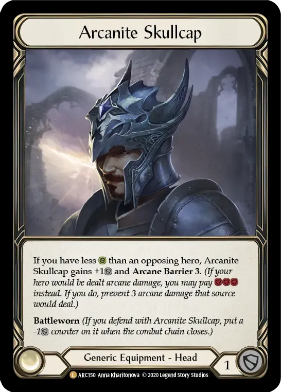 Arcanite Skullcap — Arcane Rising - Unlimited — Flesh and Blood