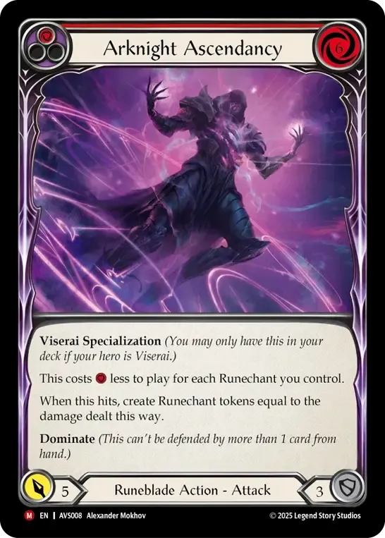 Arknight Ascendancy — Armory Deck Legends - Viserai, Rune Blood — Flesh and Blood
