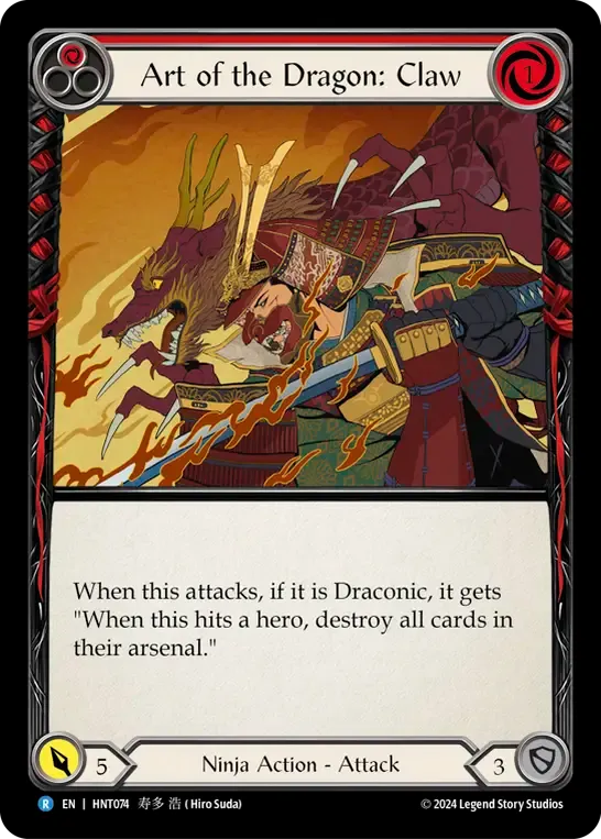 Art du dragon : griffe — The Hunted — Flesh and Blood