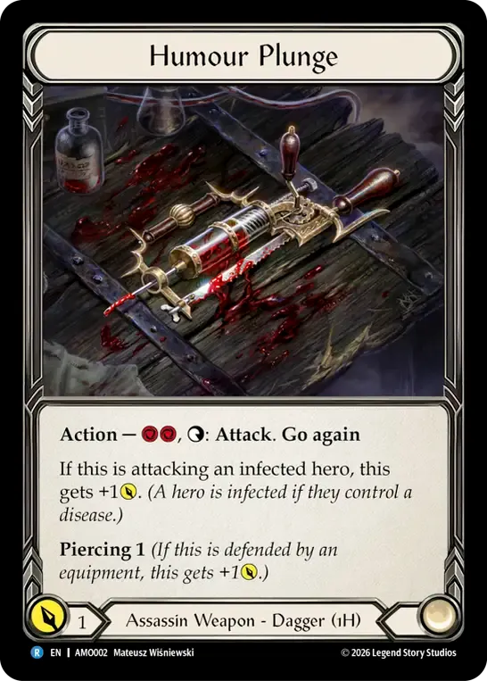Assassin Weapon - Dagger (1H) from Armory Deck - Dr. Mortimer, Blight of the Pits - Flesh and Blood