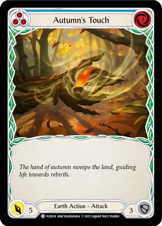 Autumn's Touch (Blue) — Oldhim - Blitz Deck — Flesh and Blood