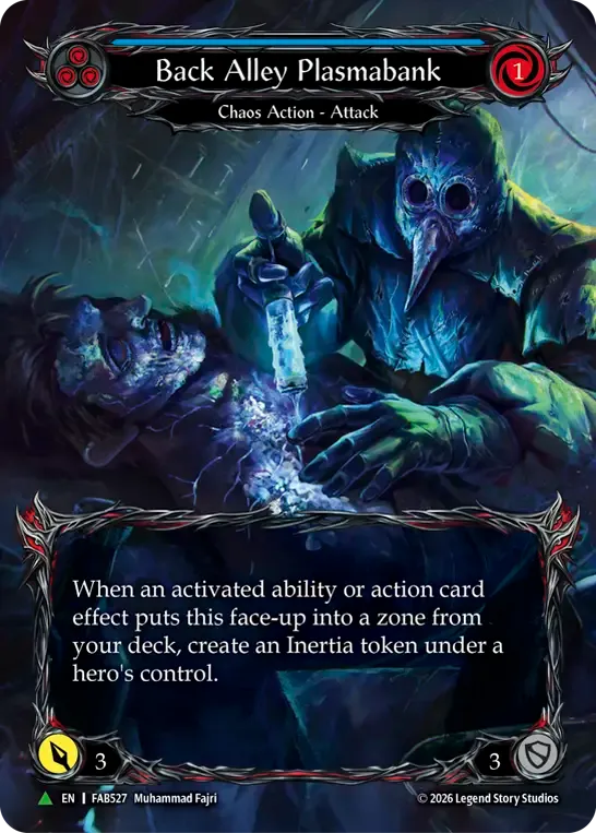 Back Alley Plasmabank (Blue) — Flesh and Blood: Promo Cards — Flesh and Blood
