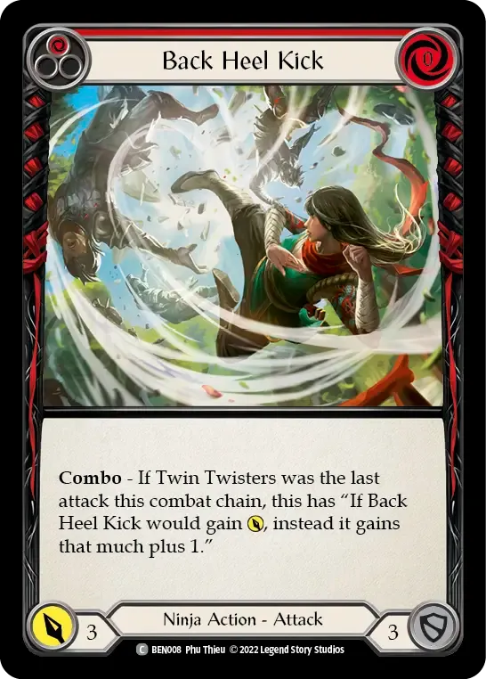 Back Heel Kick (Red) — Benji - Blitz Deck — Flesh and Blood