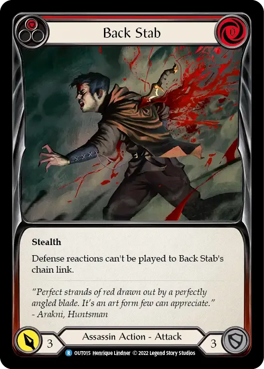 Back Stab (Red) — Outsiders — Flesh and Blood