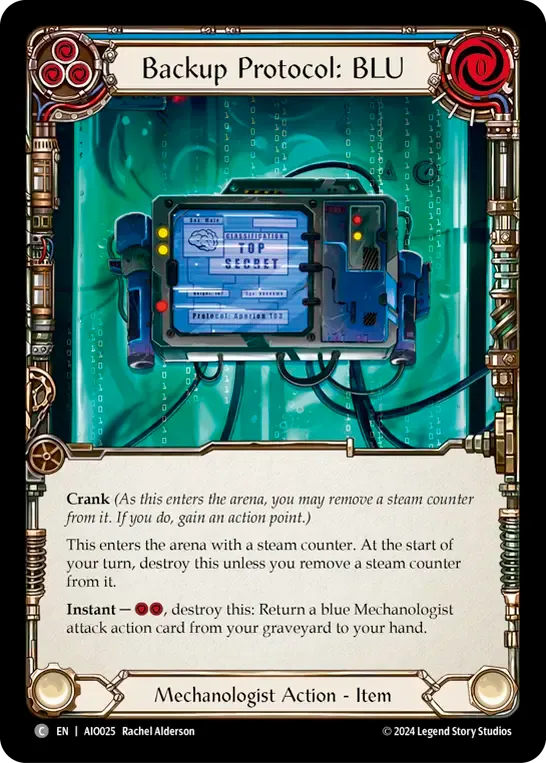 Backup Protocol: BLU (Blue) — Armory Deck - Dash I/O — Flesh and Blood