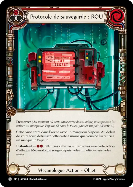 Protocole de sauvegarde : ROU — Armory Deck - Dash I/O — Flesh and Blood