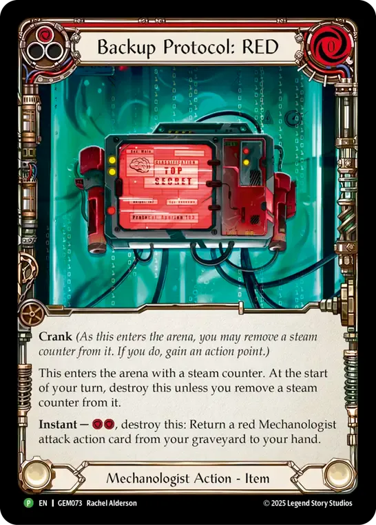 Backup Protocol: RED — GEM - Pack 3 — Flesh and Blood