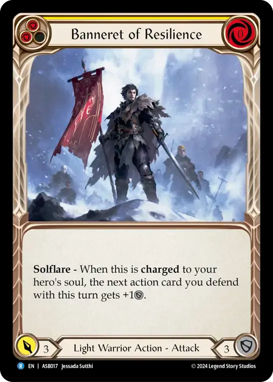 Banneret of Resilience (Yellow) — Armory Deck - Ser Boltyn, Breaker of Dawn — Flesh and Blood