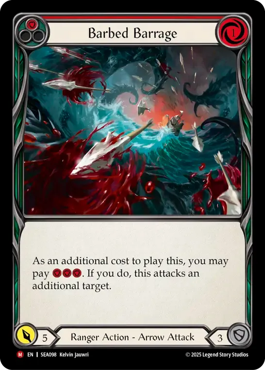 Barbed Barrage — High Seas — Flesh and Blood