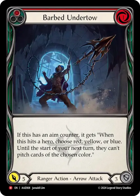 Barbed Undertow — Armory Deck - Azalea, Ace in the Hole — Flesh and Blood
