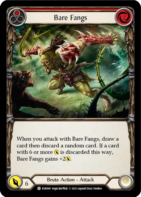 Bare Fangs (Red) — Everfest — Flesh and Blood