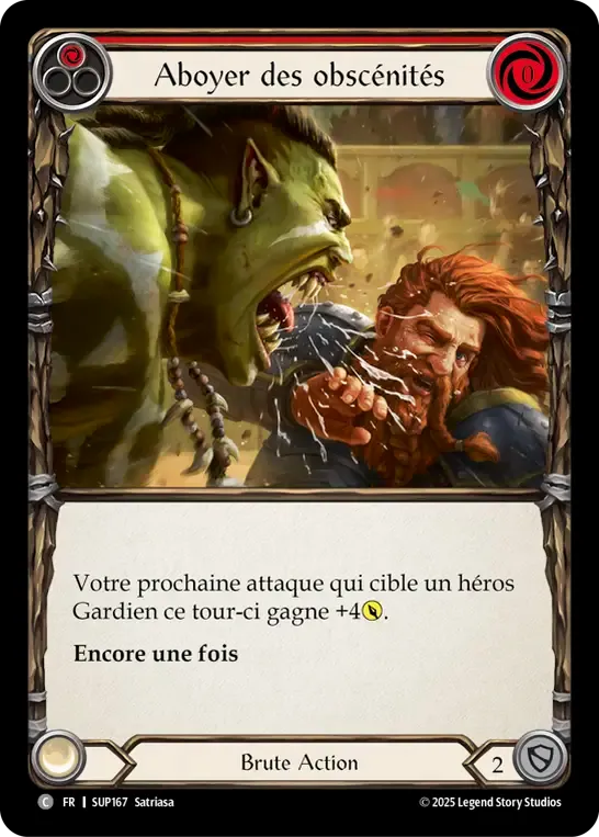 Aboyer des obscénités — Super Slam — Flesh and Blood