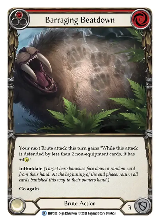 Barraging Beatdown (Red) from History Pack 1 - Flesh and Blood