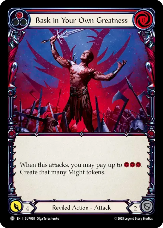 Bask in Your Own Greatness (Red) — Super Slam — Flesh and Blood