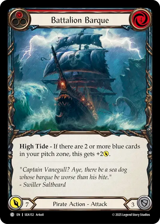 Battalion Barque (Red) — High Seas — Flesh and Blood