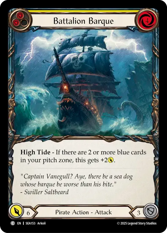 Battalion Barque (Yellow) — High Seas — Flesh and Blood