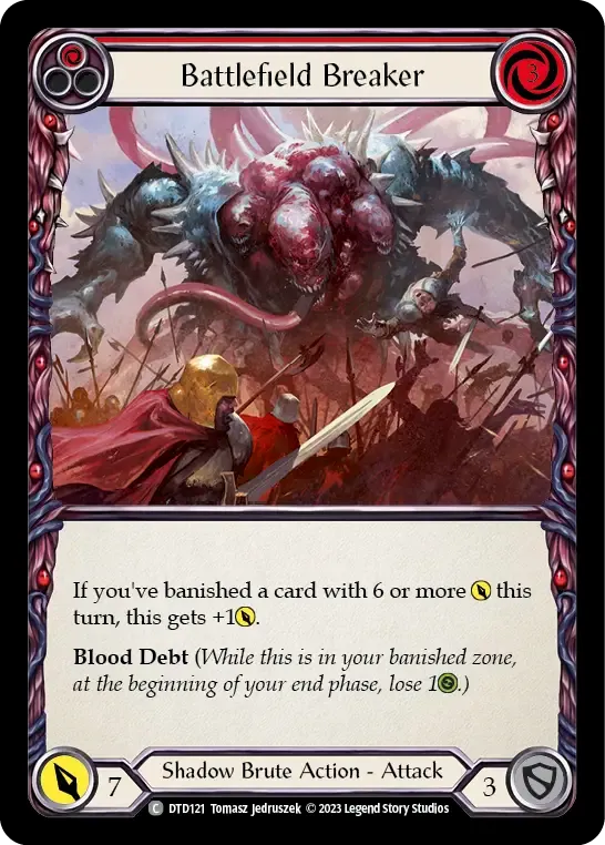 Battlefield Breaker (Red) — Dusk till Dawn — Flesh and Blood
