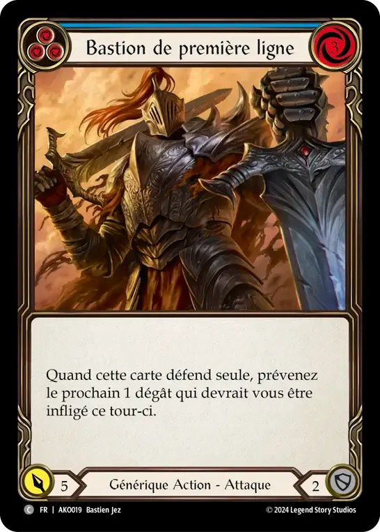 Bastion de première ligne — Armory Deck - Kayo, Armed and Dangerous — Flesh and Blood