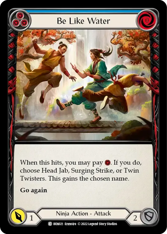 Be Like Water (Blue) — Benji - Blitz Deck — Flesh and Blood