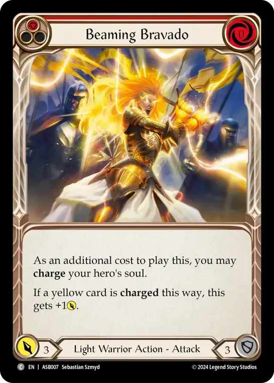 Beaming Bravado (Red) — Armory Deck - Ser Boltyn, Breaker of Dawn — Flesh and Blood