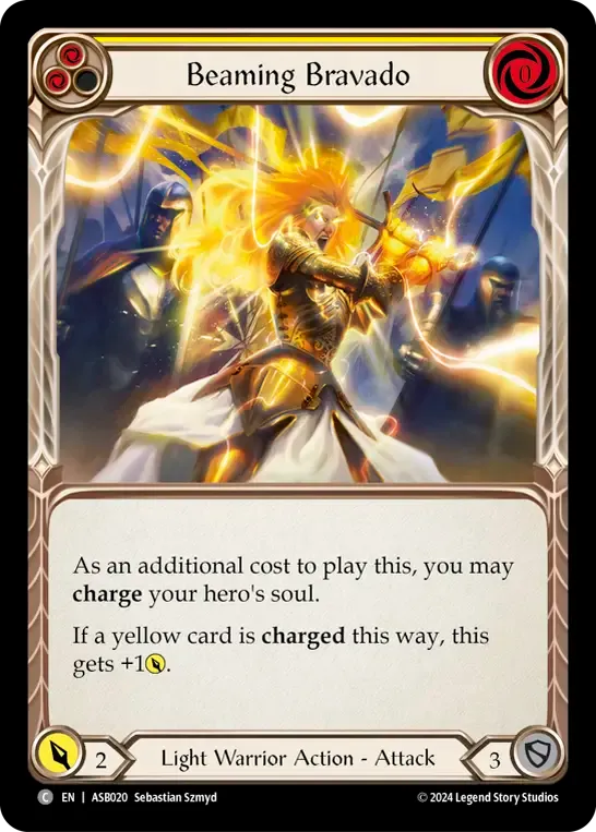 Beaming Bravado (Yellow) — Armory Deck - Ser Boltyn, Breaker of Dawn — Flesh and Blood
