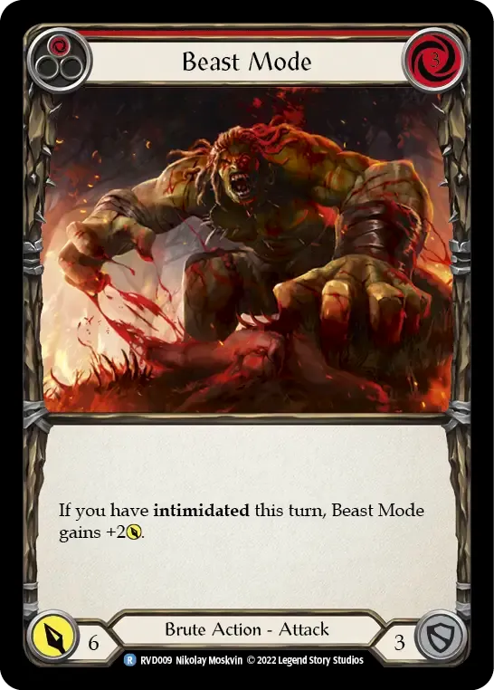 Beast Mode (Red) — Classic Battles: Rhinar vs Dorinthea — Flesh and Blood