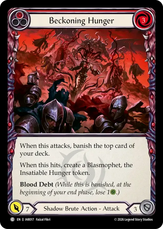 Beckoning Hunger (Red) — Usurp the Shadow Throne — Flesh and Blood