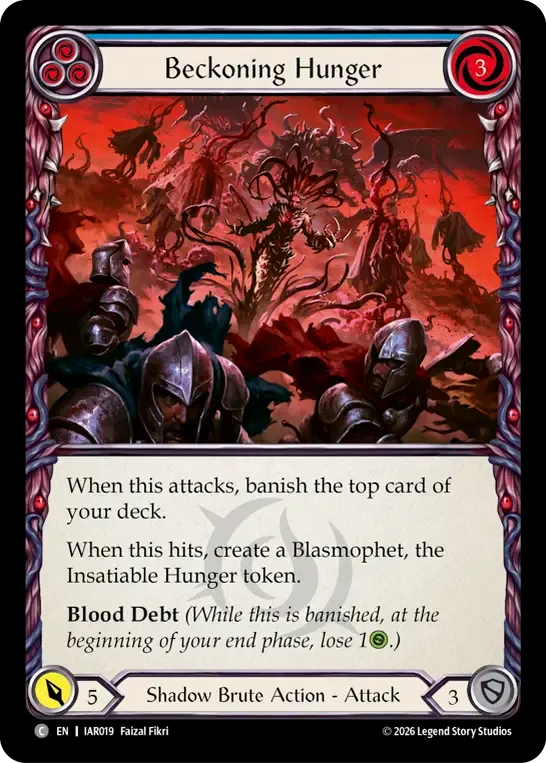 Beckoning Hunger (Blue) — Usurp the Shadow Throne — Flesh and Blood