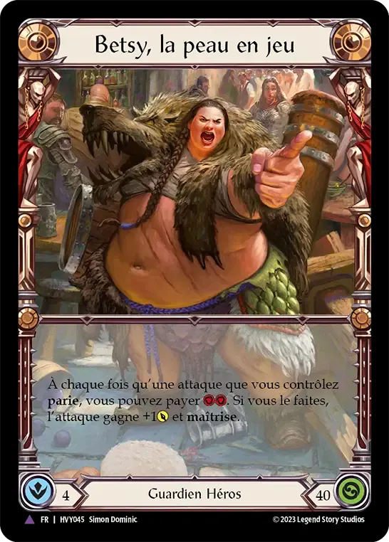 Betsy, la peau en jeu — Heavy Hitters — Flesh and Blood