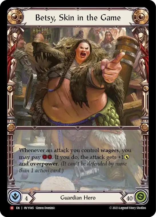 Betsy, Skin in the Game — Heavy Hitters — Flesh and Blood