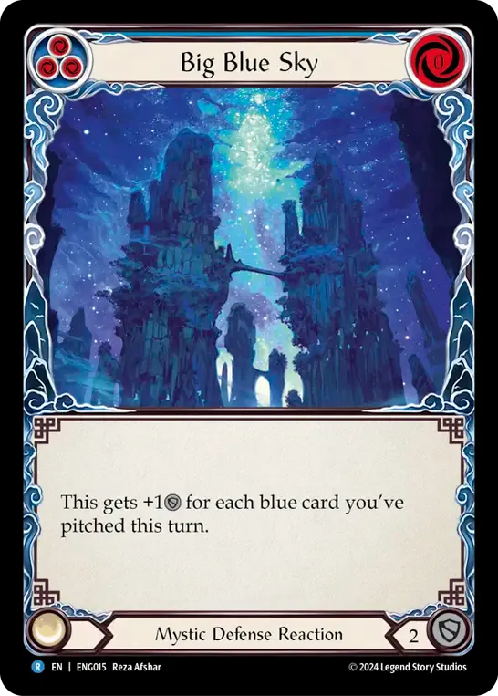 Big Blue Sky (Blue) — Enigma - Blitz Deck — Flesh and Blood