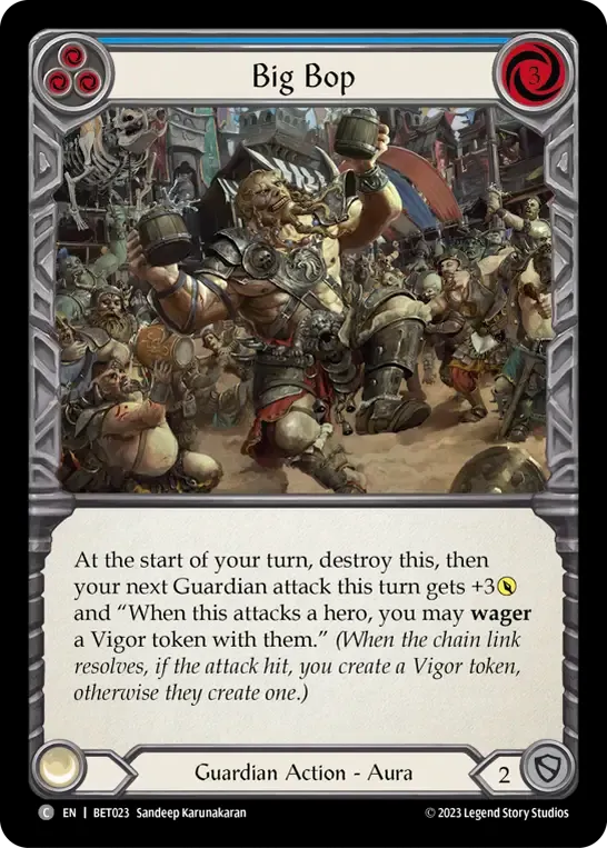 Big Bop (Blue) — Betsy - Heavy Hitters Blitz Deck — Flesh and Blood