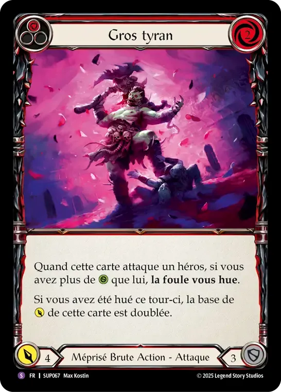 Gros tyran — Super Slam — Flesh and Blood