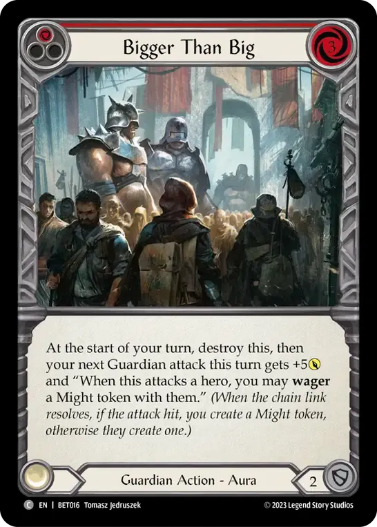 Bigger Than Big (Red) — Betsy - Heavy Hitters Blitz Deck — Flesh and Blood