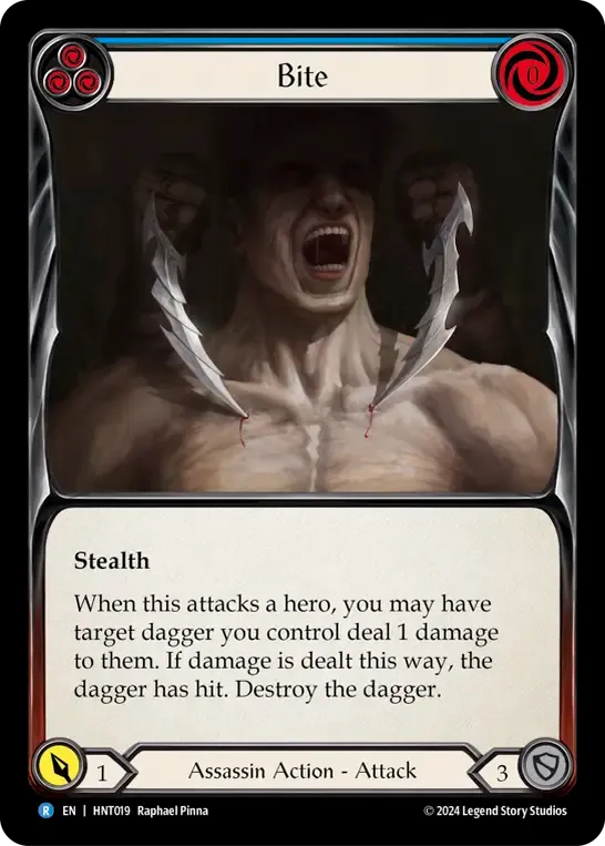 Bite (Blue) — The Hunted — Flesh and Blood