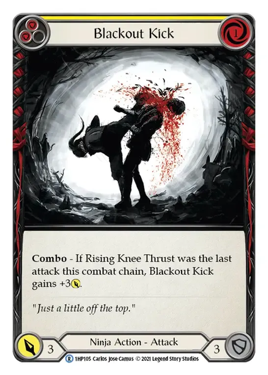 Blackout Kick (Yellow) from History Pack 1 - Flesh and Blood