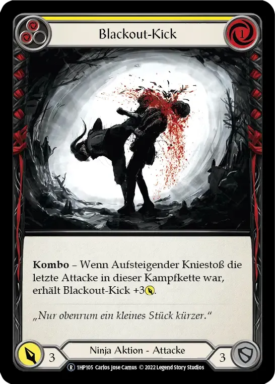 Blackout Kick (Yellow) from History Pack 1 - Black Label - Flesh and Blood