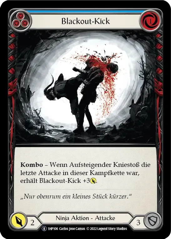 Blackout Kick (Blue) — History Pack 1 - Black Label — Flesh and Blood