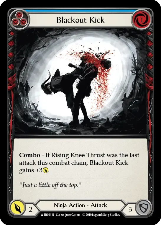 Blackout Kick (Blue) — Welcome to Rathe — Flesh and Blood