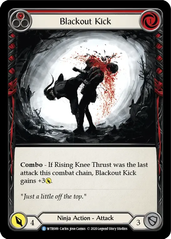 Blackout Kick (Red) — Welcome to Rathe - Unlimited — Flesh and Blood