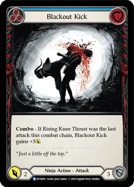 Blackout Kick (Blue) — Welcome to Rathe - Unlimited — Flesh and Blood