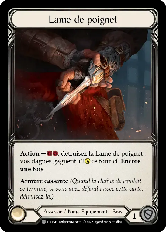Lame de poignet — Outsiders — Flesh and Blood