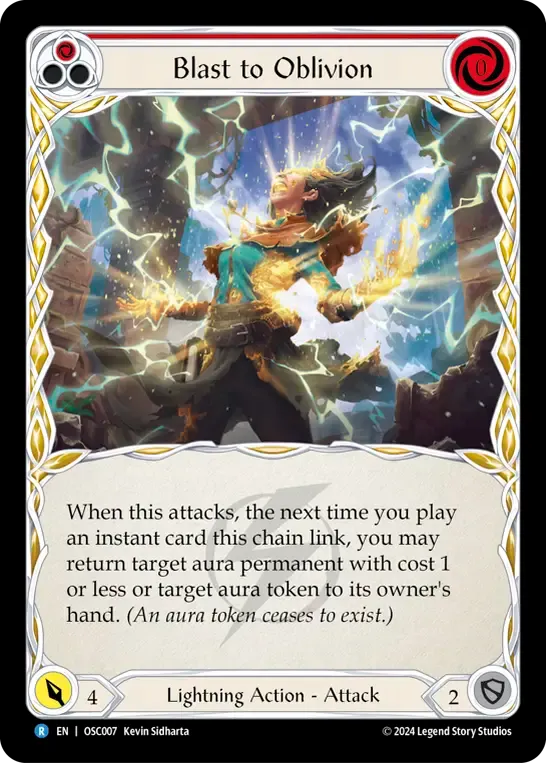 Blast to Oblivion (Red) — Rosetta Blitz Deck - Oscilio — Flesh and Blood